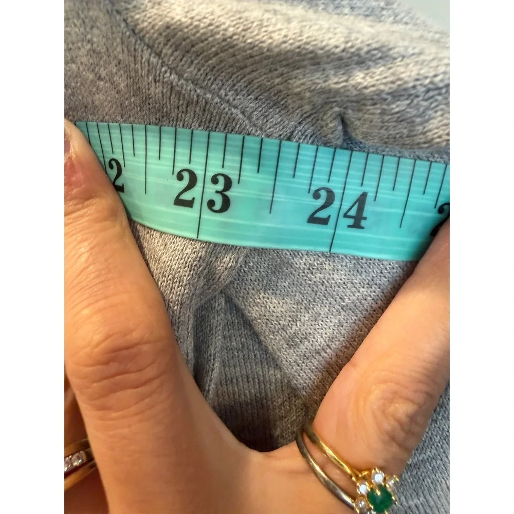 Banana Republic Mens Eco Sweater Gray Cotton Quarter Zip Large NWT